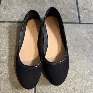 LC Lauren Conrad Classic Black Women's Loafers